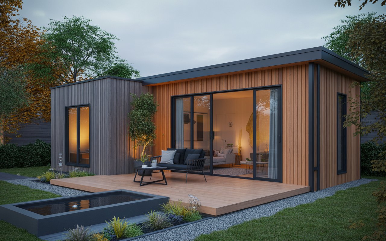 Contemporary flat-roof garden suite GTA